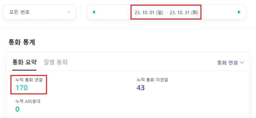 한 달 통화 후